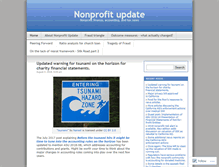 Tablet Screenshot of nonprofitupdate.info
